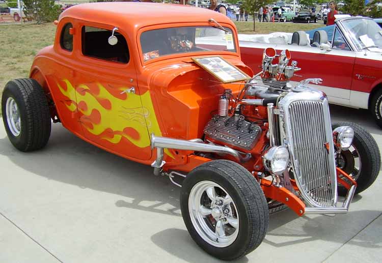34 Ford Hiboy Chopped 5W Coupe